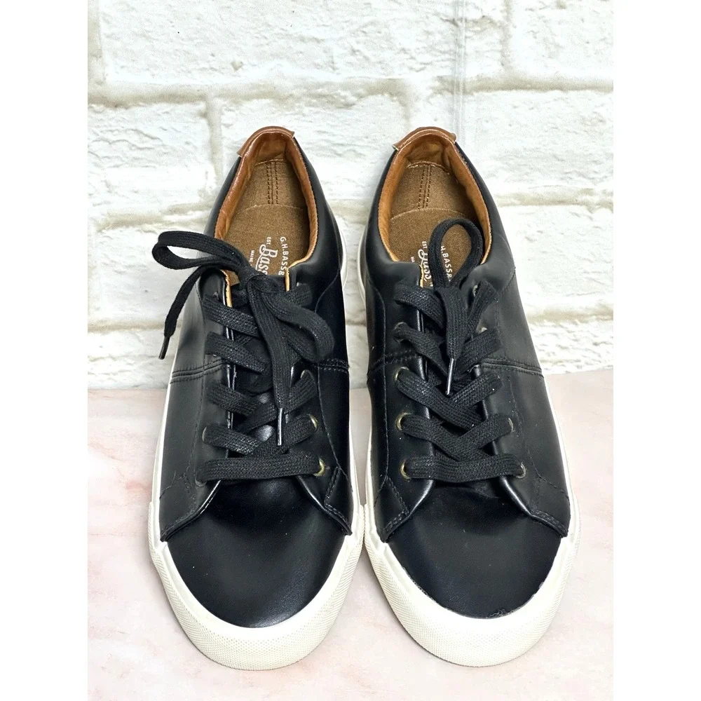 G.H. Bass & Co. Men's Boy's Black‎ Preppy Sneakers Size 8M